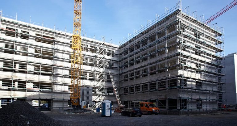 Neubau Bürogebäude in KölnRohbauarbeiten