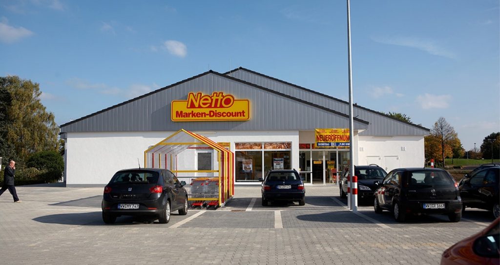 Verkaufshalle für die Discountkette Netto