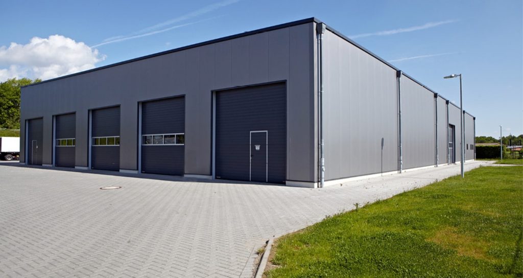 Lagerhalle mit Bürotrakt für die Gemeindewerke in Grefrath